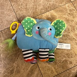 Kidsbooks Jo Moon Elephant soft cloth book with rattle